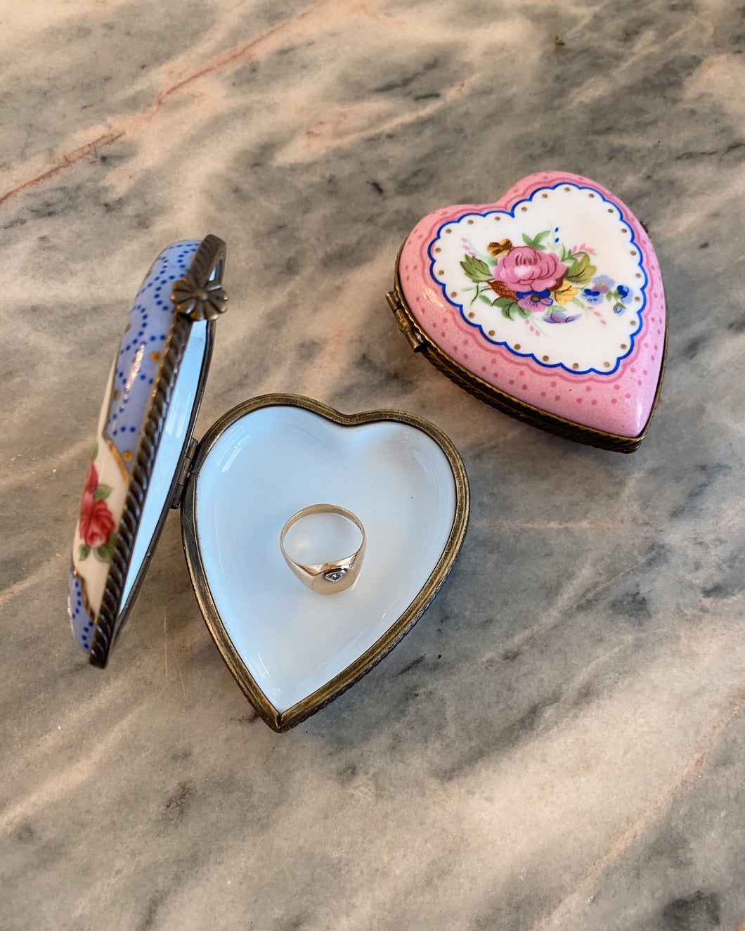 Pink Heart Locket Box