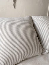 Load image into Gallery viewer, Grey Stripe Pillow Sham
