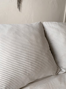 Grey Stripe Pillow Sham