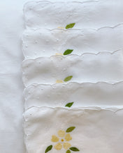 Load image into Gallery viewer, Lettuce Edged Flower Napkin or Hanky
