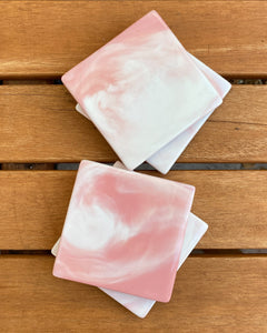 Pink Swirl Coasters