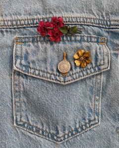 Gold Flower Pin