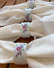 Load image into Gallery viewer, Pink Rose Napkin Rings
