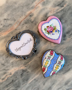 Pink Heart Locket Box