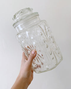 Three Piece Glass Canister Set