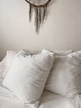 Load image into Gallery viewer, Grey Stripe Pillow Sham
