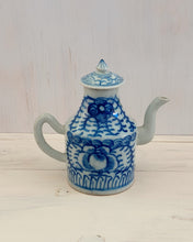 Load image into Gallery viewer, White and Blue Teapot
