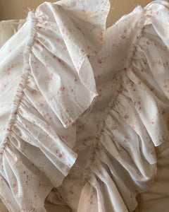 Ruffle Rosebud Pillows