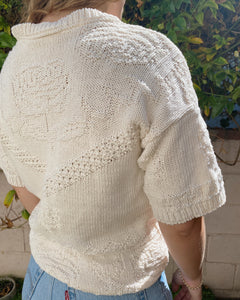 Cream Short Sweater