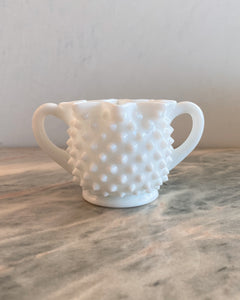 Hobnail Milk Glass Star Vase