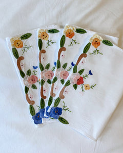 Mulit Flower Cloth Napkins