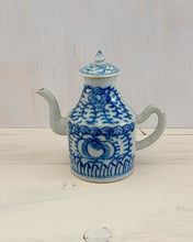 Load image into Gallery viewer, White and Blue Teapot
