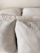 Load image into Gallery viewer, Grey Stripe Pillow Sham
