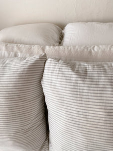 Grey Stripe Pillow Sham