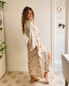 Valentino Intimo Couture Ditsy Silk Robe