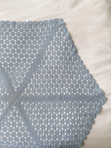 Dusty Blue Crochet Doily
