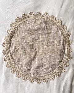 Tea Stained Circle Crochet Doily