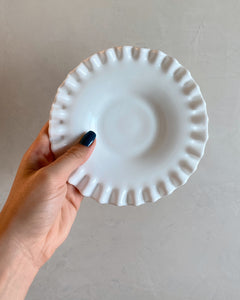 Hobnail Milk Glass Mayonnaise Bowl