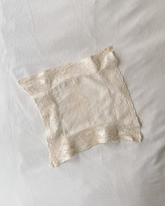 Cream Lace Hanky