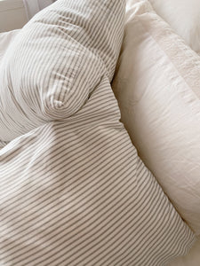 Grey Stripe Pillow Sham