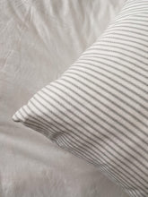 Load image into Gallery viewer, Grey Stripe Pillow Sham
