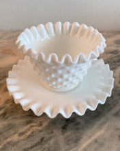 Load image into Gallery viewer, Hobnail Milk Glass Mayonnaise Bowl
