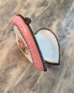 Pink Heart Locket Box