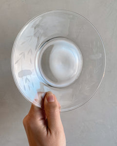 Etched Glass Plate with Lid