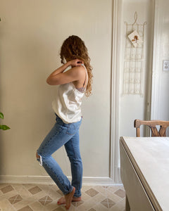 White Flower Tank