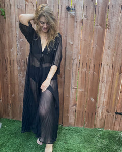 Sheer Rose Maxi