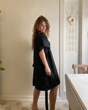 Load image into Gallery viewer, Silk Lace Black Robe
