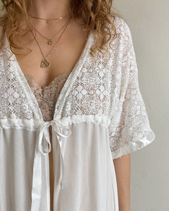 White Lace Robe