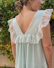 Load image into Gallery viewer, Mint Lace and Flowers Dior Gown
