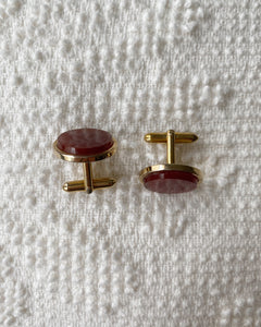 Wine Gold Cufflinks