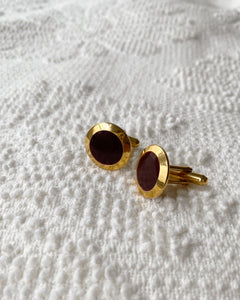 Burgundy Cufflinks