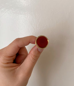 Wine Gold Cufflinks