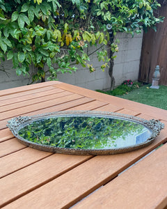 Mirrored Daisy Tray