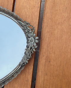 Mirrored Daisy Tray