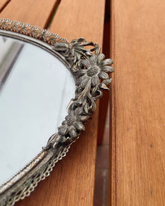 Mirrored Daisy Tray