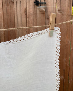 White Linen Hanky