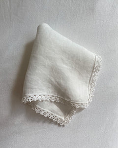 White Linen Hanky