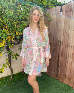 Pastel Blossom Mini Robe