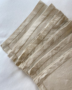 Tea Stained Linen Napkins