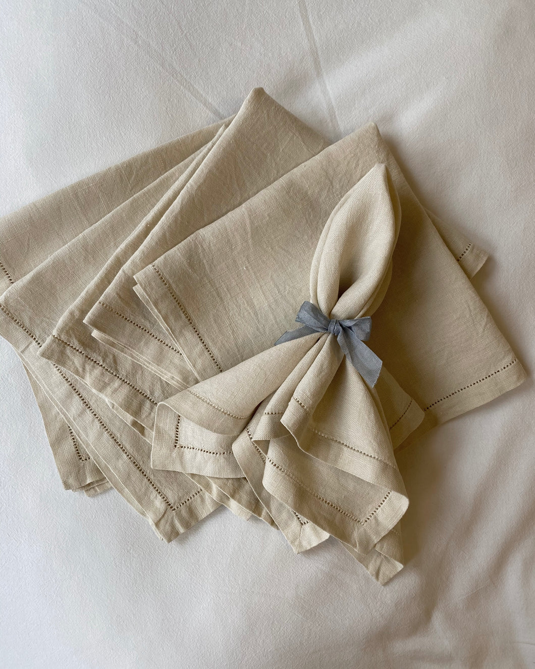 Tea Stained Linen Napkins