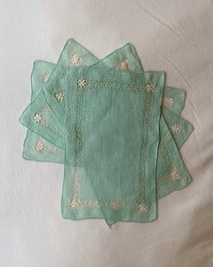 Mint Cocktail Napkins