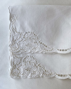 White Embroidered Napkins