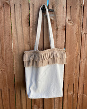 Load image into Gallery viewer, Brown Ruffle Market Bag
