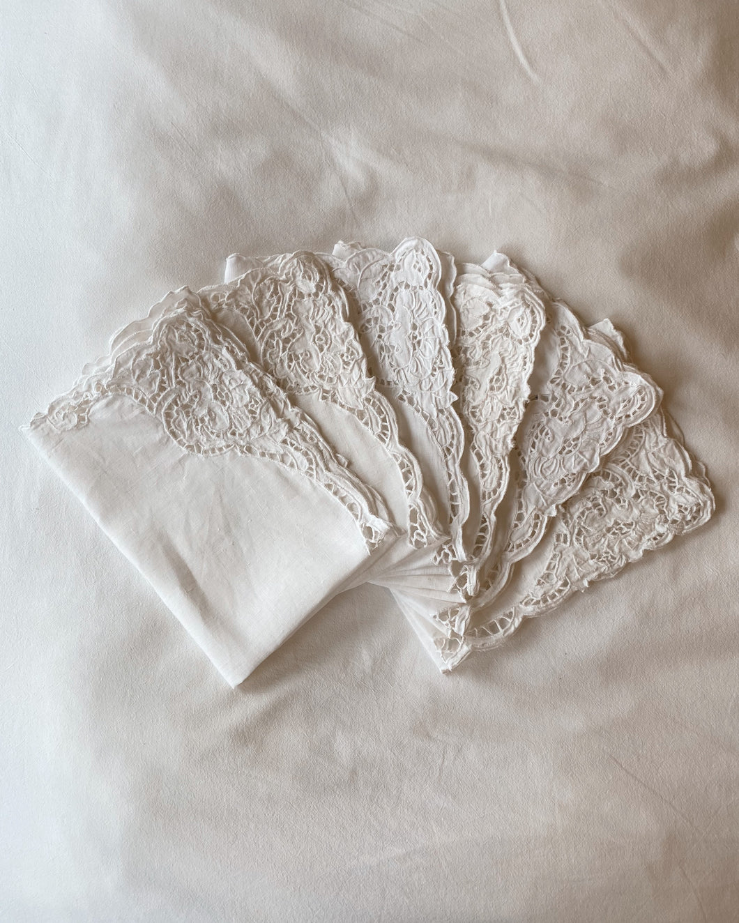 White Embroidered Napkins