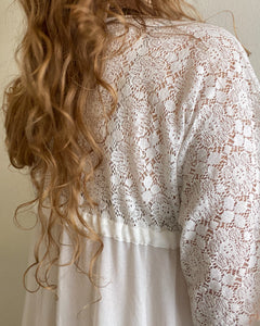 White Lace Robe