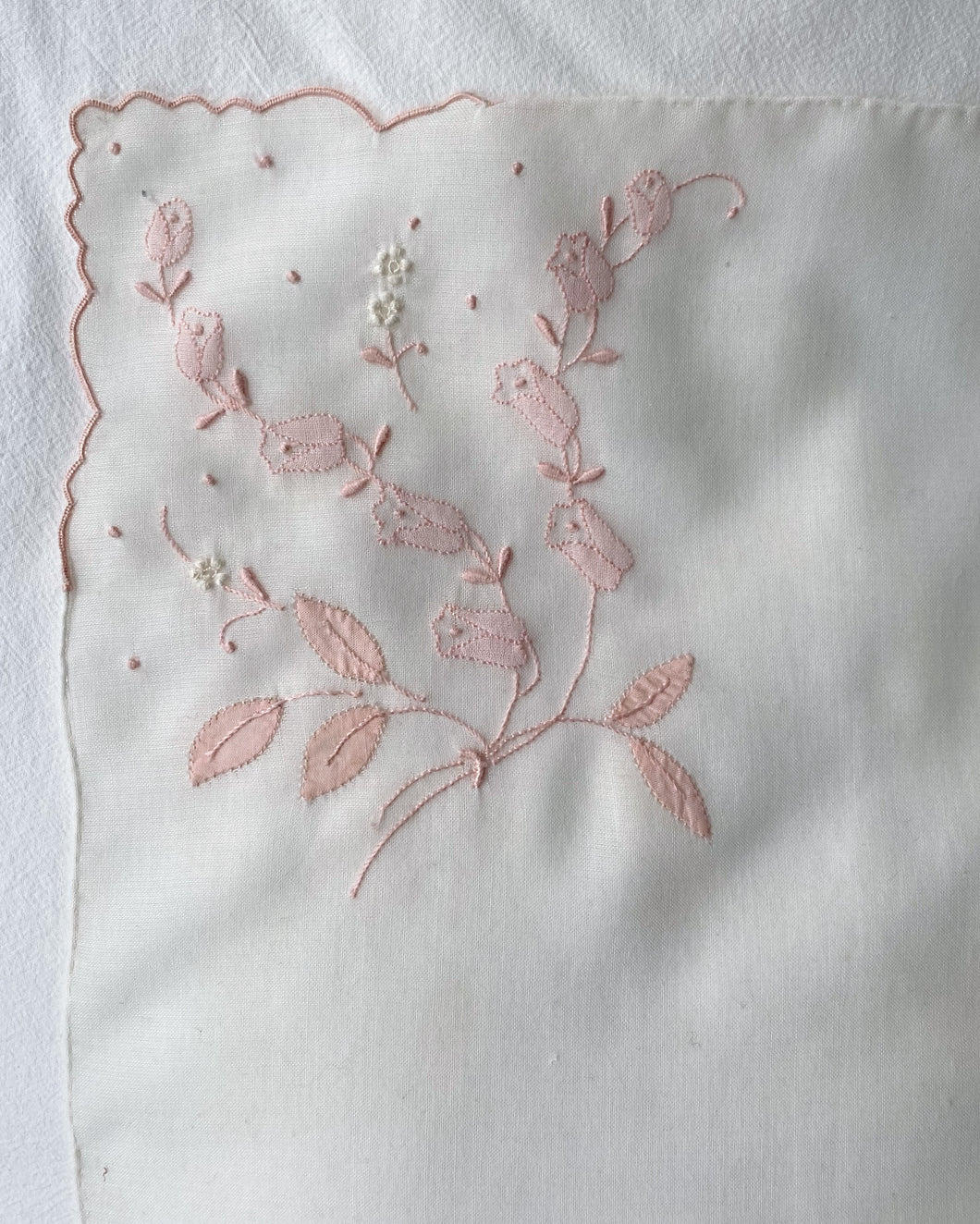 Pink Flower Hanky